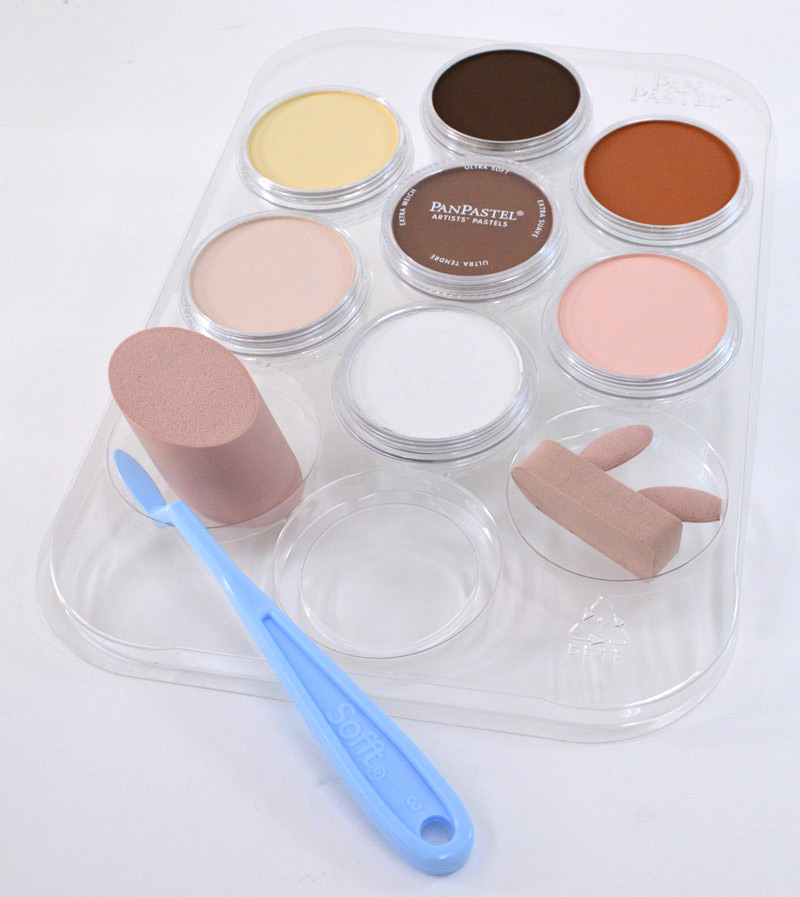 PanPastel : Skin Tones Palette : Set of 7 Colours : Plus Tools