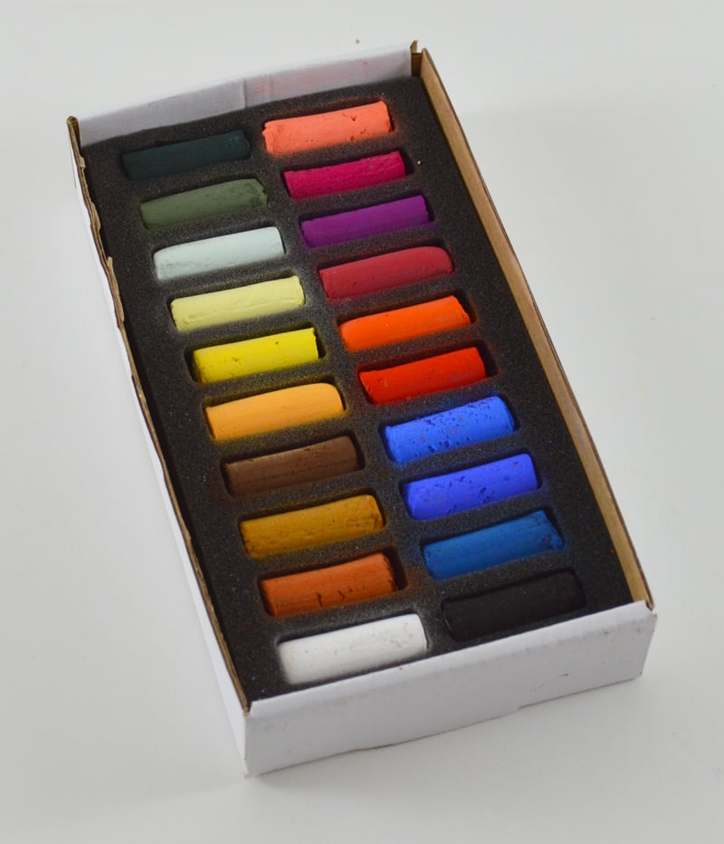 Sennelier Soft Pastels Cardboard Box Set of 80 Half Stick - Assorted Colors