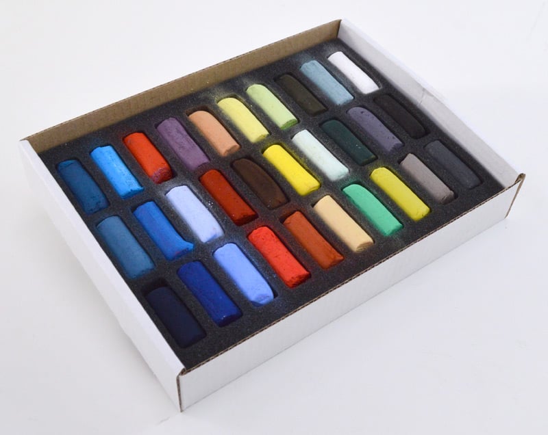 Sennelier Soft Pastels - Set of 40, Assorted Colors, Half Sticks