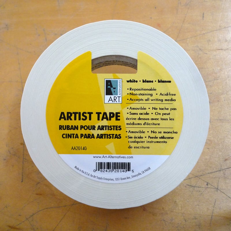 White Artist Tape 2” - Dakota Art Pastels