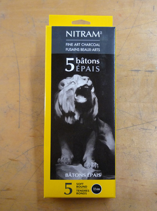 Nitram Soft Round Charcoal Sticks Medium - 8mm - Art and Frame of