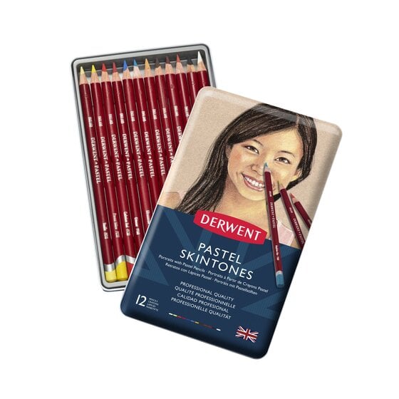 Derwent 12 Skin Tone Pencils - Dakota Art Pastels