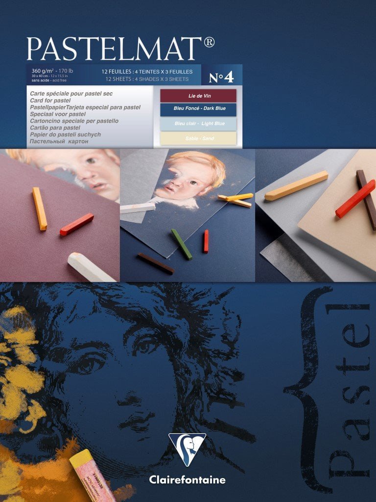 Clairefontaine : Pastelmat : Pastel Paper : Pack of 5 Sheets